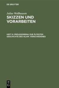 Cover: 9783110022155 | Prolegomena zur ältesten Geschichte des Islam. Verschiedenes | Buch