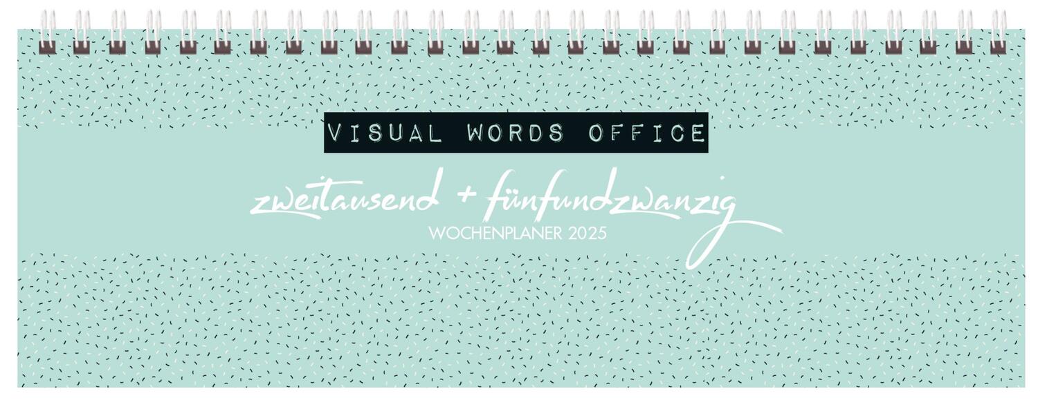 Cover: 9783731879015 | Tischquerkalender Visual Words Office 2025 | Verlag Korsch | Kalender