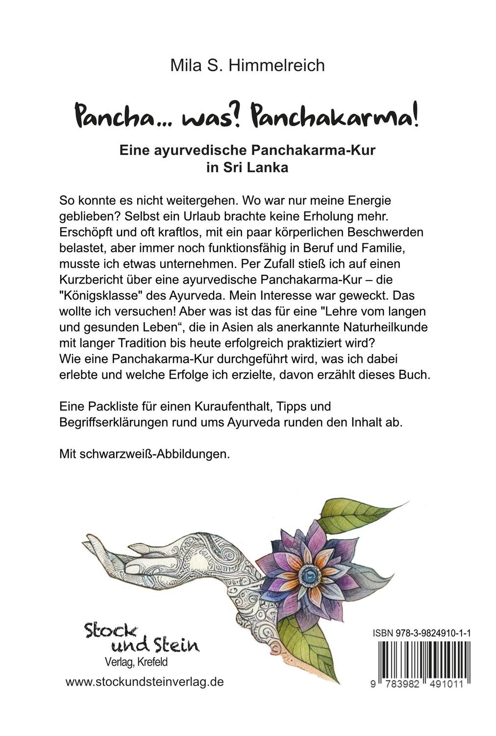 Rückseite: 9783982491011 | Pancha... was? Panchakarma! | Mila S. Himmelreich | Taschenbuch | 2024