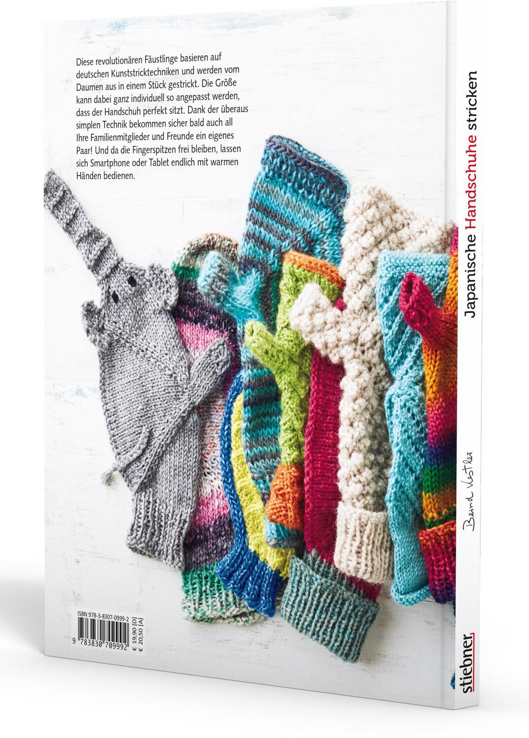 Rückseite: 9783830709992 | Japanische Handschuhe stricken | Bernd Kestler | Taschenbuch | 88 S.