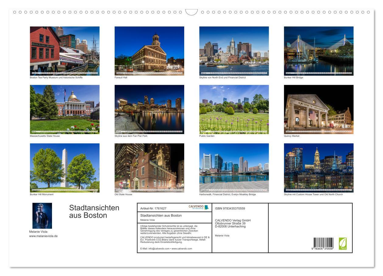 Bild: 9783435370559 | Stadtansichten aus Boston (Wandkalender 2025 DIN A2 quer), CALVENDO...