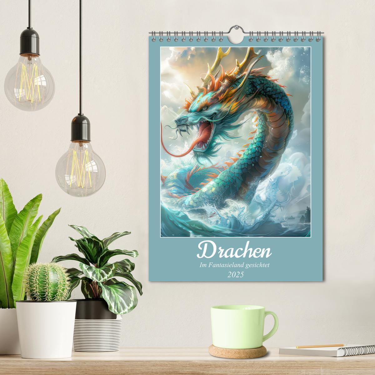 Bild: 9783457070970 | Drachen - Im Fantasieland gesichtet (Wandkalender 2025 DIN A4...