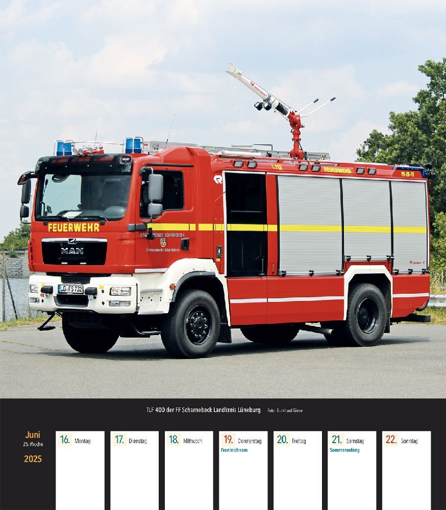 Bild: 9783751611145 | Feuerwehrfahrzeuge 2025 Wochenkalender | Kalender | 53 S. | Deutsch