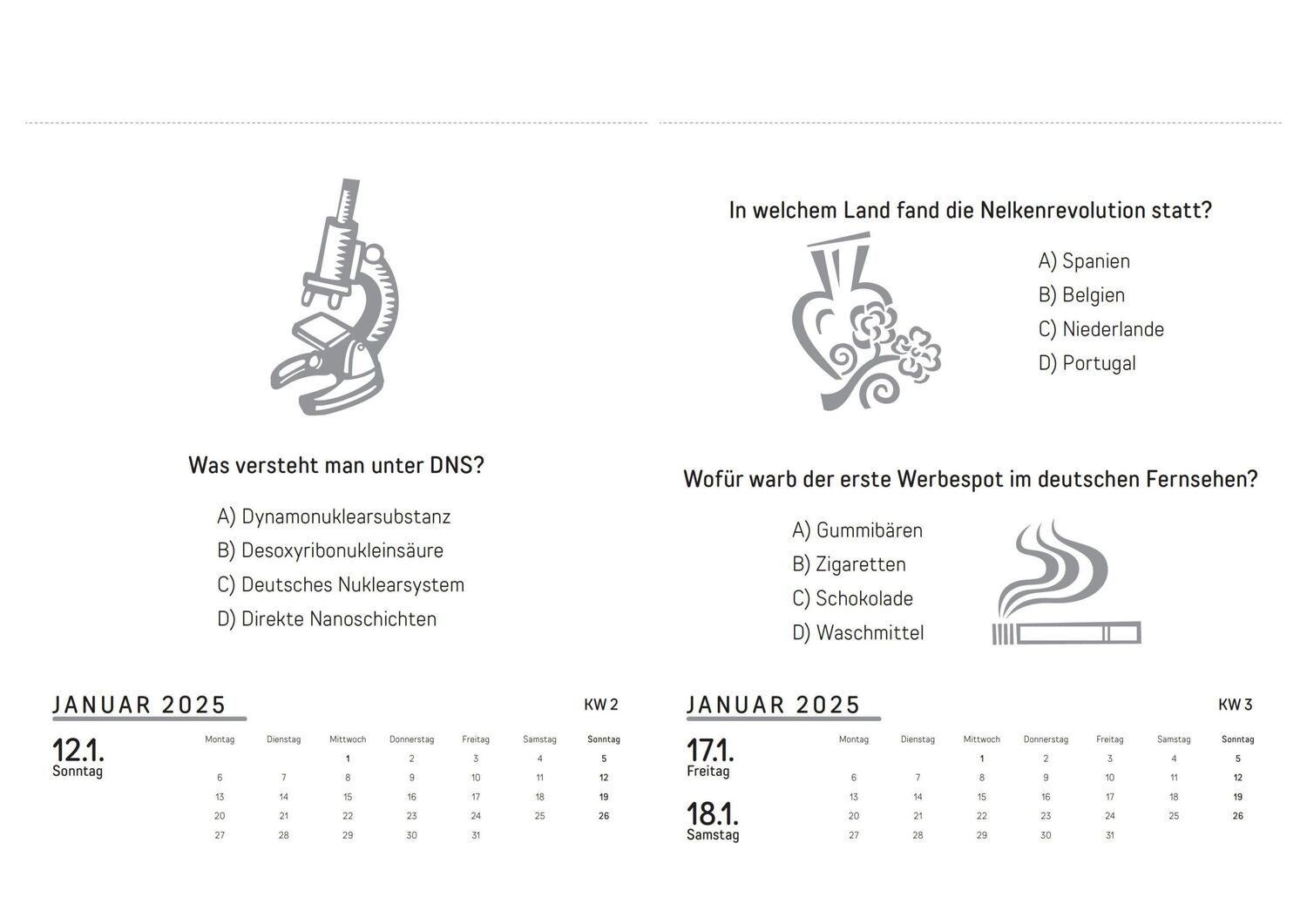 Bild: 9783809449256 | Quizkalender 2025 | So werden Sie Quizchampion | Matthias Feldbaum