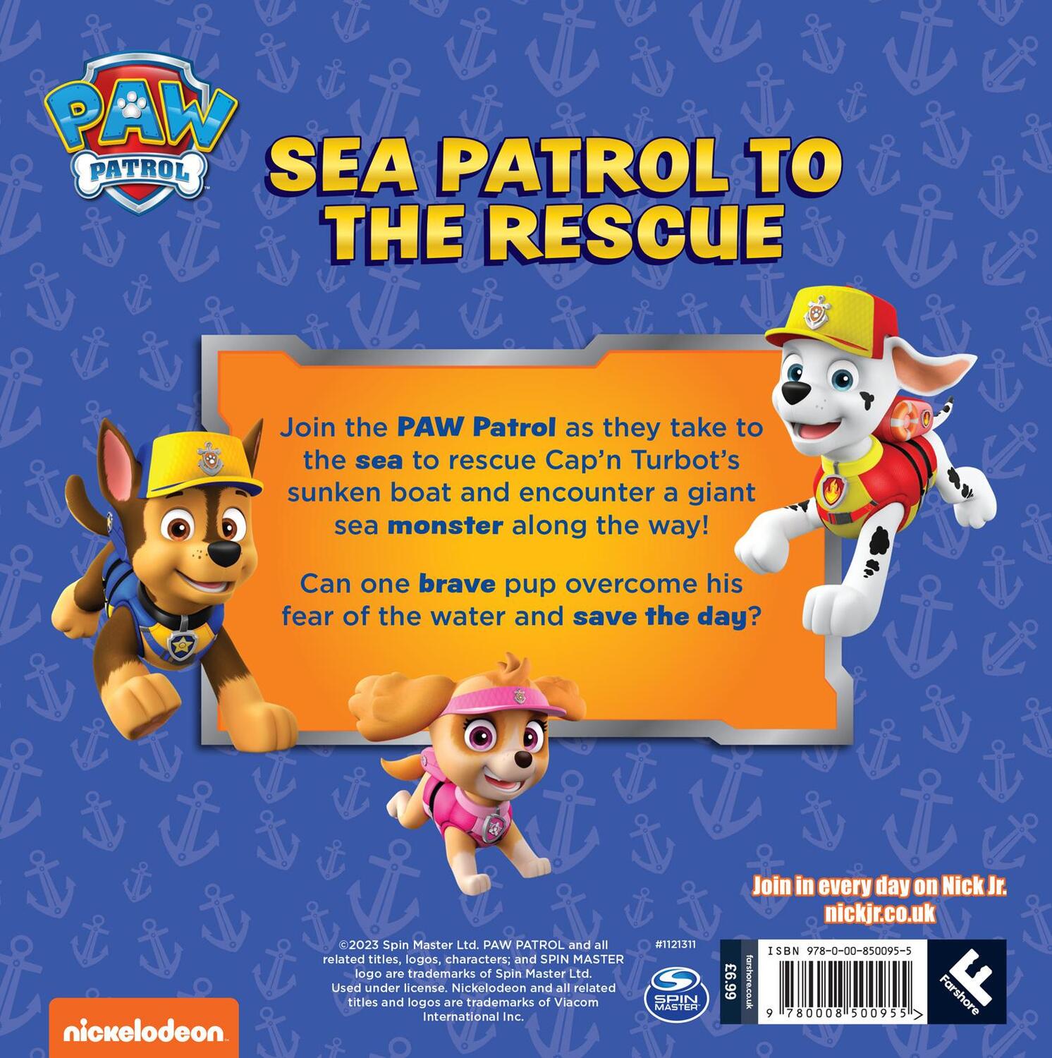 Rückseite: 9780008500955 | PAW Patrol Sea Patrol To The Rescue Picture Book | Paw Patrol | Buch