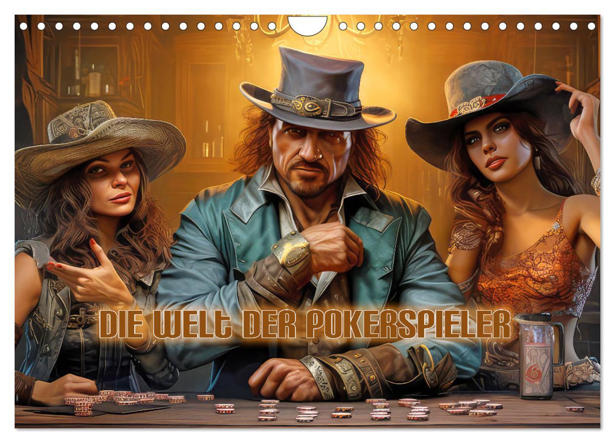 Cover: 9783383850967 | Die Welt der Pokerspieler (Wandkalender 2025 DIN A4 quer), CALVENDO...