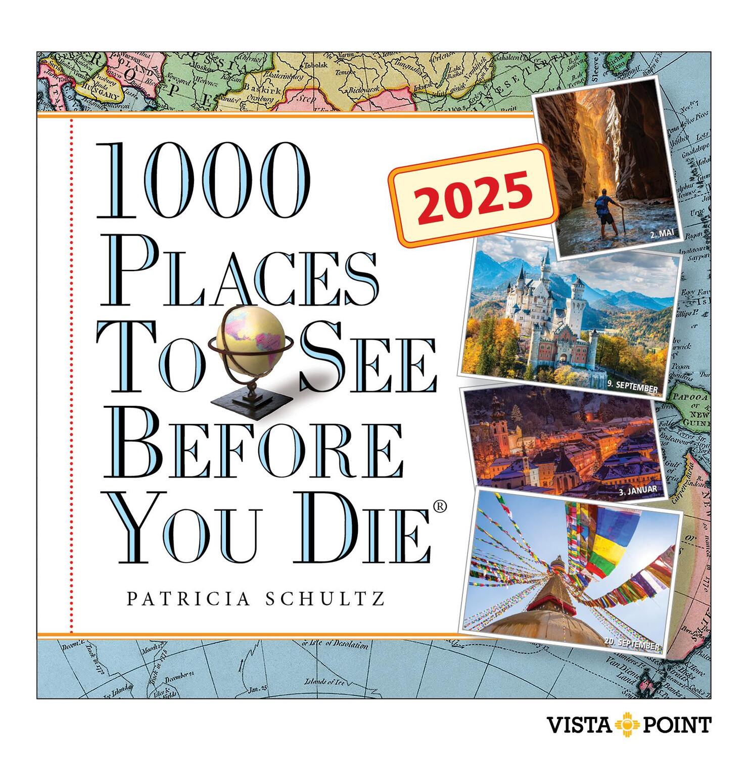 Cover: 9783961417599 | 1000 Places to see before you die Kalender 2025 - In 365 Tagen um...