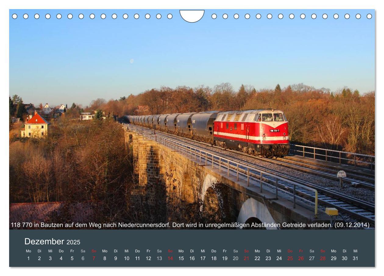 Bild: 9783435624973 | Mit Diesellokomotiven quer durch die Lausitz - 2025 (Wandkalender...