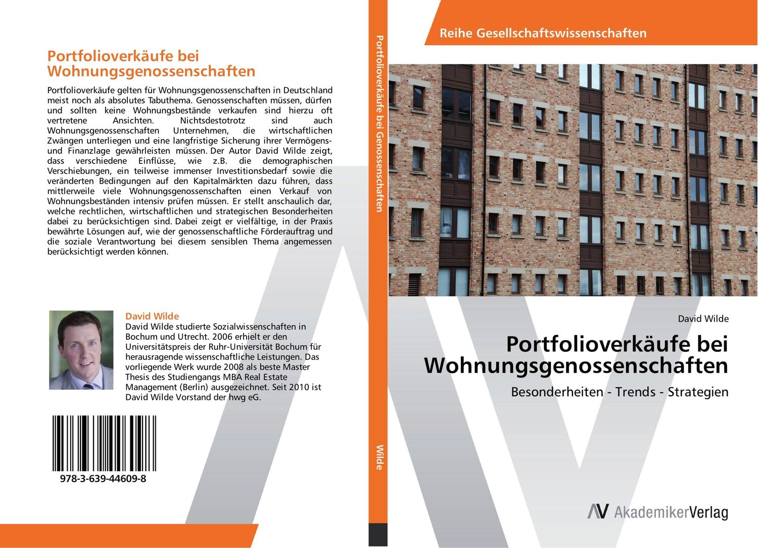 Cover: 9783639446098 | Portfolioverkäufe bei Wohnungsgenossenschaften | David Wilde | Buch