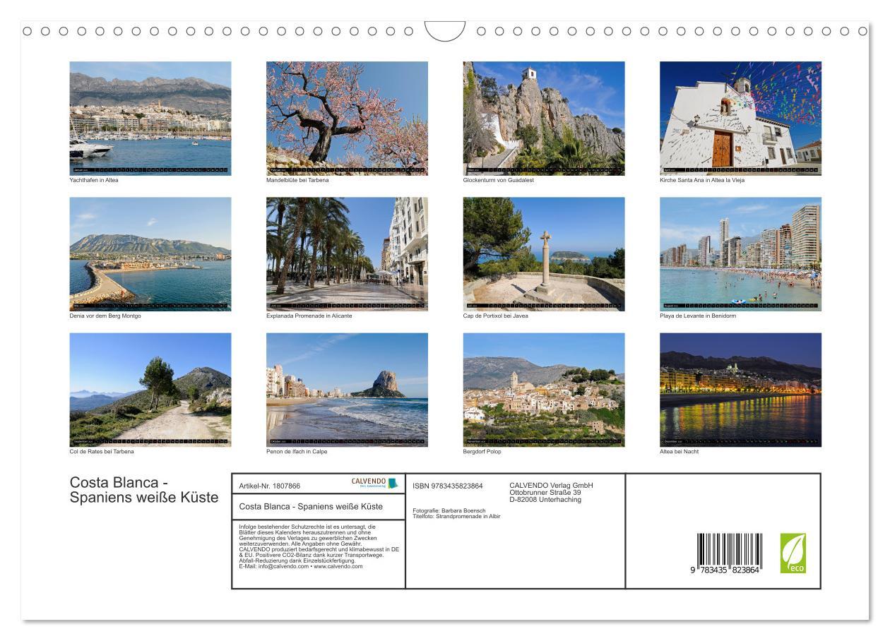 Bild: 9783435823864 | Costa Blanca - Spaniens weiße Küste (Wandkalender 2025 DIN A3...