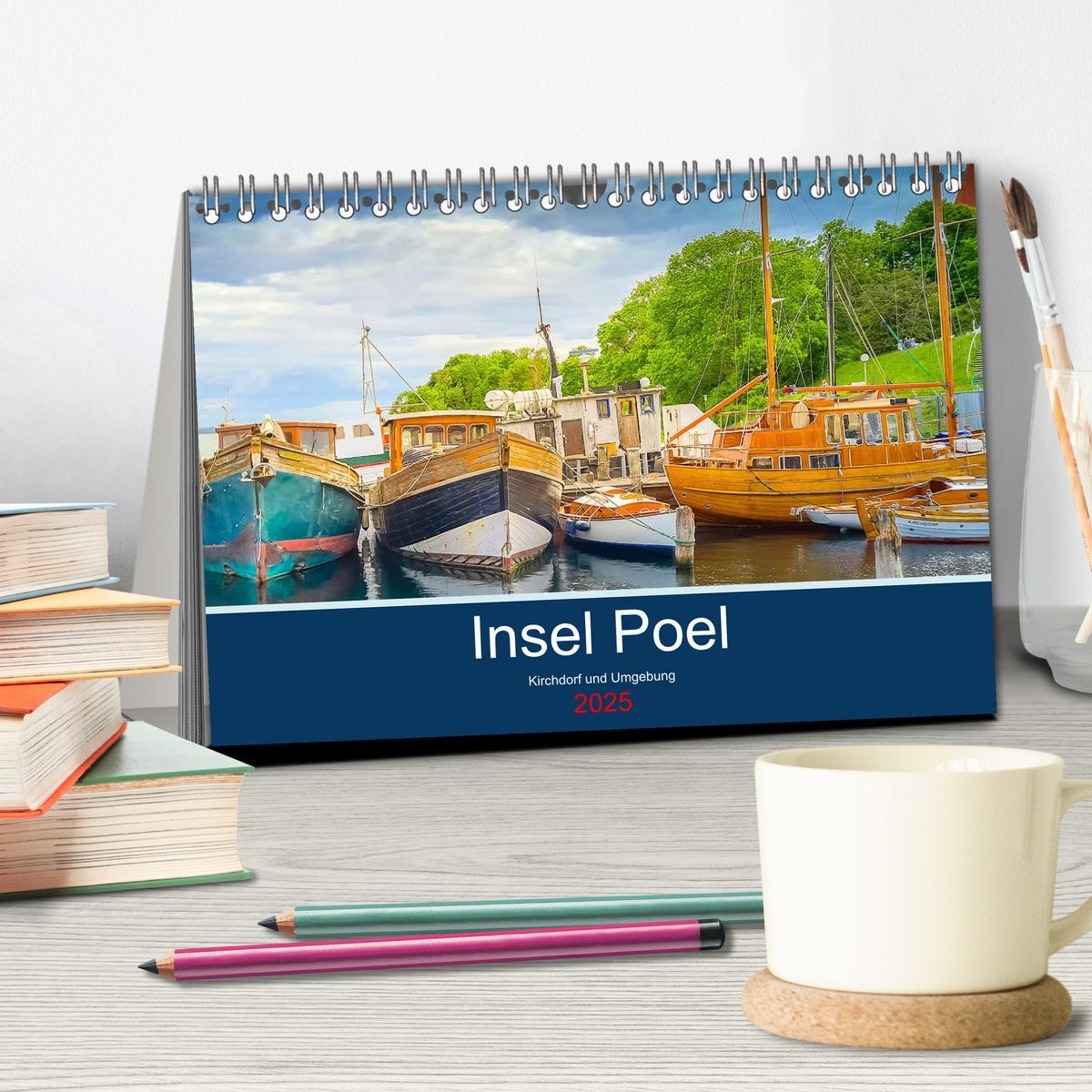 Bild: 9783435093083 | Insel Poel Kirchdorf und Umgebung (Tischkalender 2025 DIN A5 quer),...