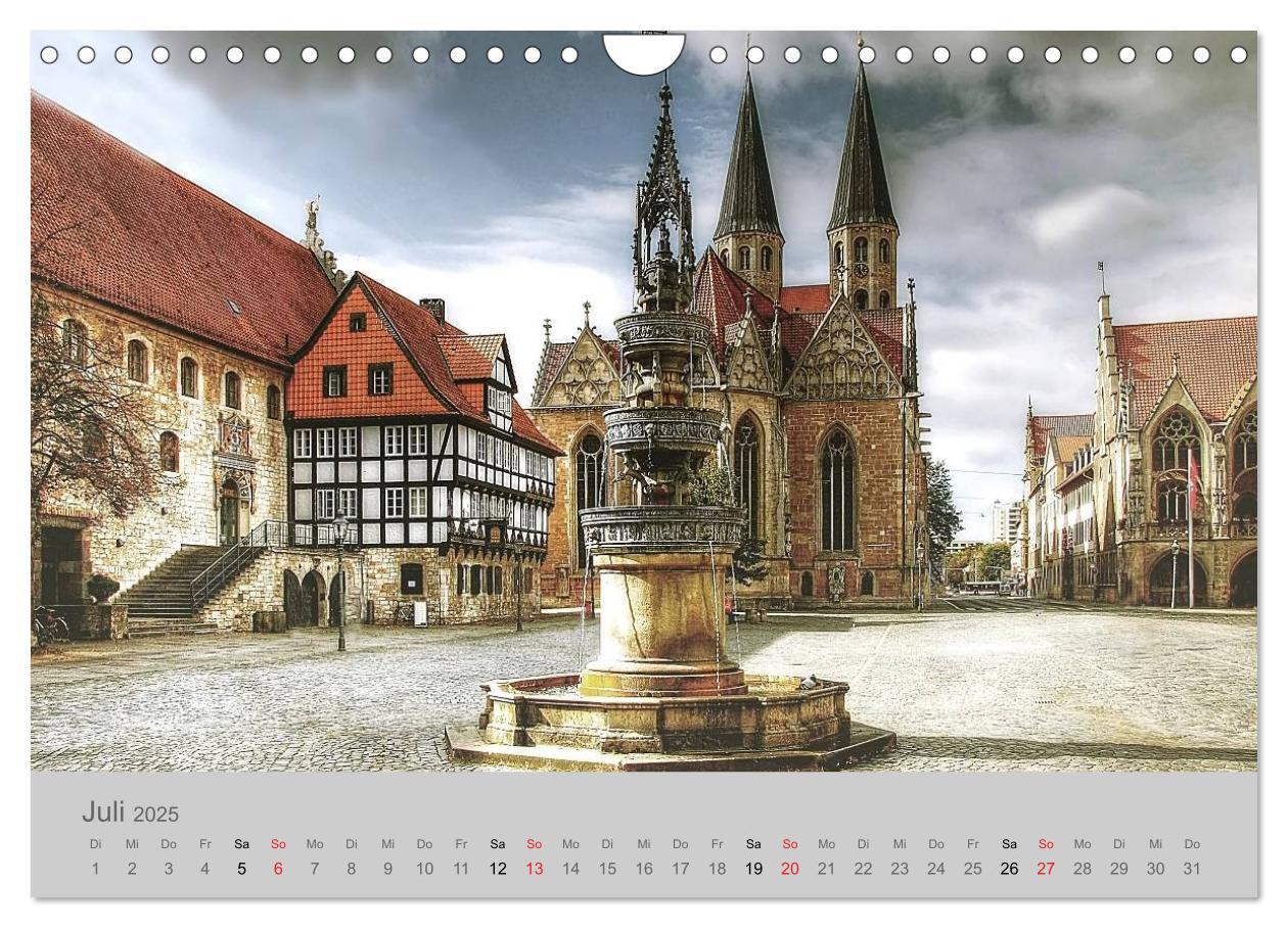 Bild: 9783435798247 | Braunschweig (Wandkalender 2025 DIN A4 quer), CALVENDO Monatskalender