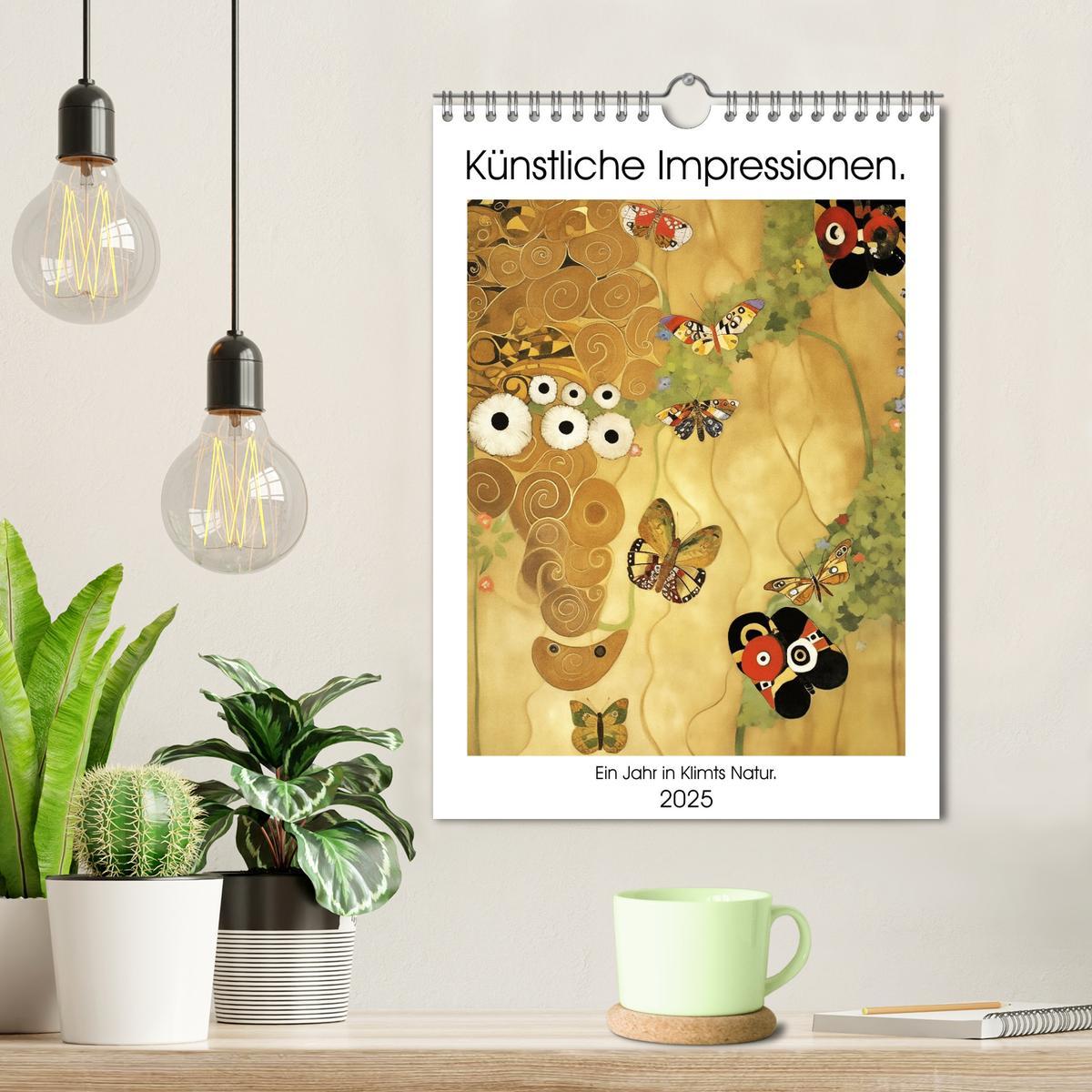 Bild: 9783435842964 | Künstliche Impressionen. Ein Jahr in Klimts Natur. (Wandkalender...