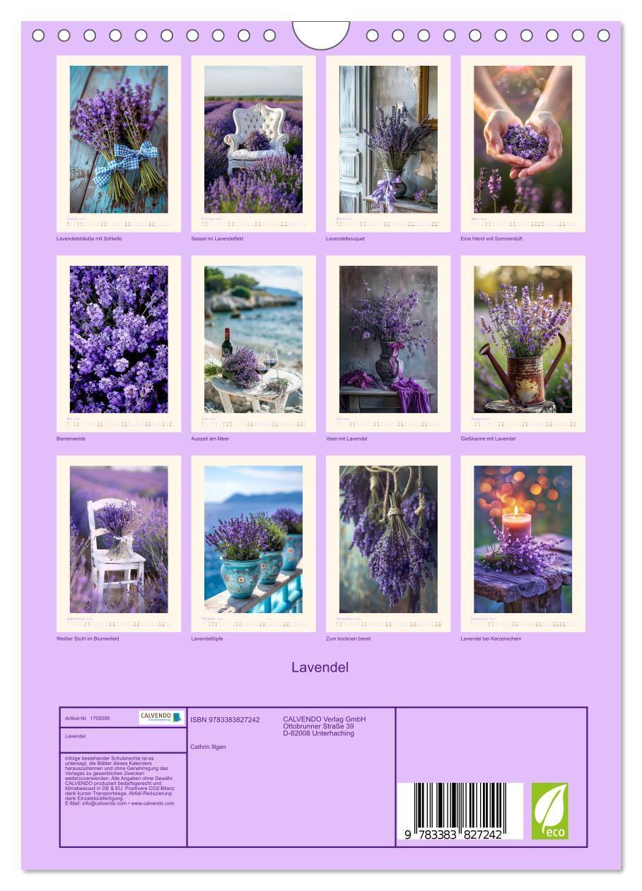 Bild: 9783383827242 | Lavendel (Wandkalender 2025 DIN A4 hoch), CALVENDO Monatskalender