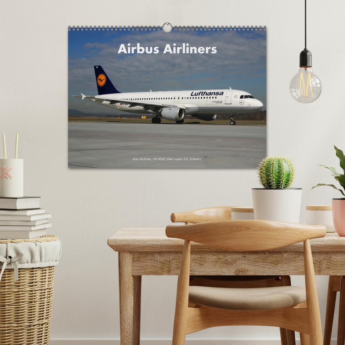 Bild: 9783435073887 | Airbus Airliners (Wandkalender 2025 DIN A3 quer), CALVENDO...