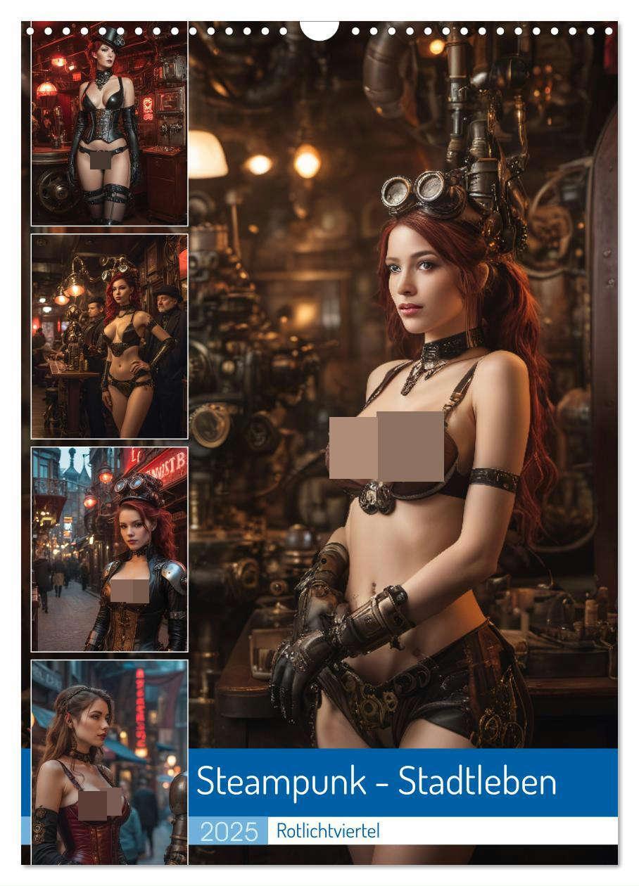 Cover: 9783383791192 | Steampunk - Stadtleben - Rotlichtviertel (Wandkalender 2025 DIN A3...