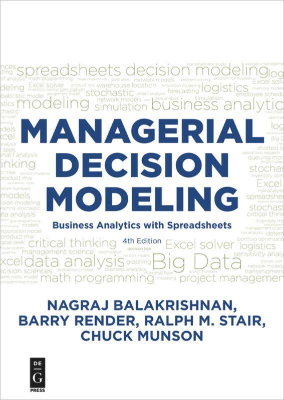 Cover: 9781501515101 | Managerial Decision Modeling | Balakrishnan (u. a.) | Taschenbuch