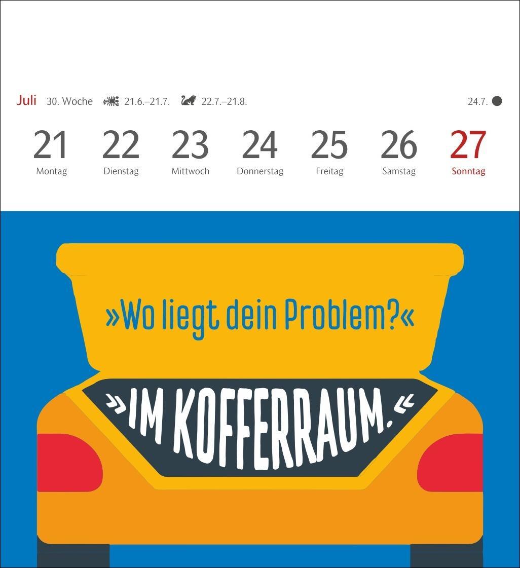 Bild: 9783840034190 | Der fette Vogel bricht den Ast Postkartenkalender 2025 -...