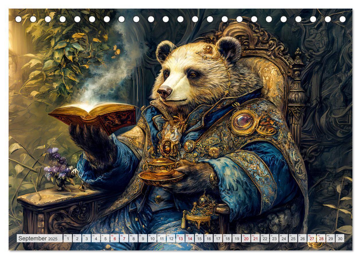 Bild: 9783457217924 | Magische Wesen im Zauberland - Fantasie-Tiere im Steampunk-Kalender...