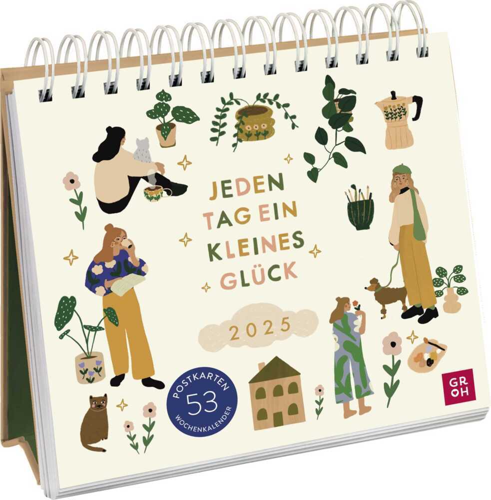 Cover: 4036442011782 | Postkartenkalender 2025: Jeden Tag ein kleines Glück | Groh Verlag