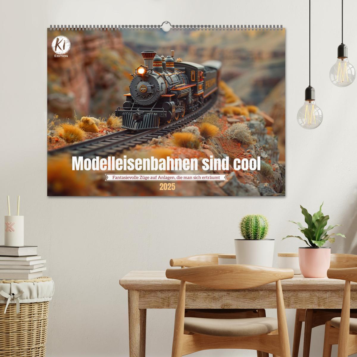 Bild: 9783435379903 | Modelleisenbahnen sind cool (Wandkalender 2025 DIN A2 quer),...