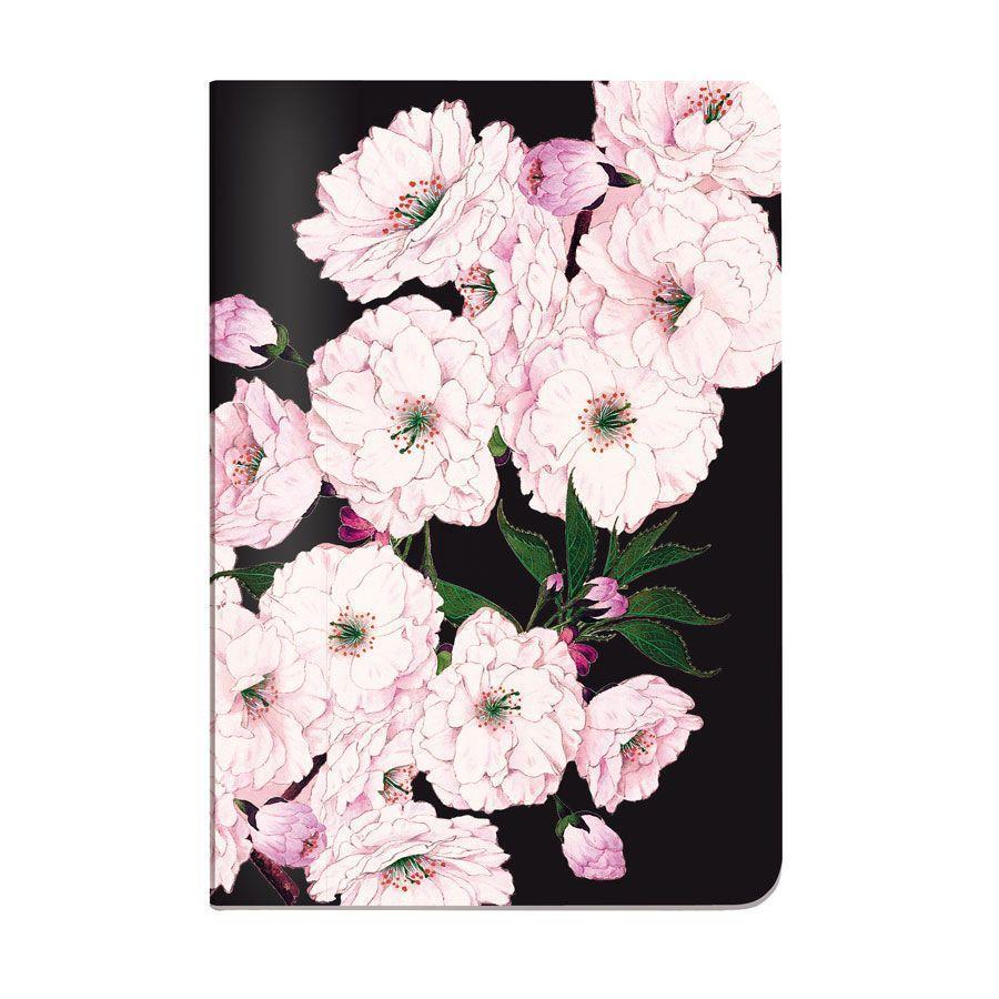 Cover: 4048809030954 | Heft A5 de Luxe Cherry Blossom black | Broschüre | Deutsch | 2024