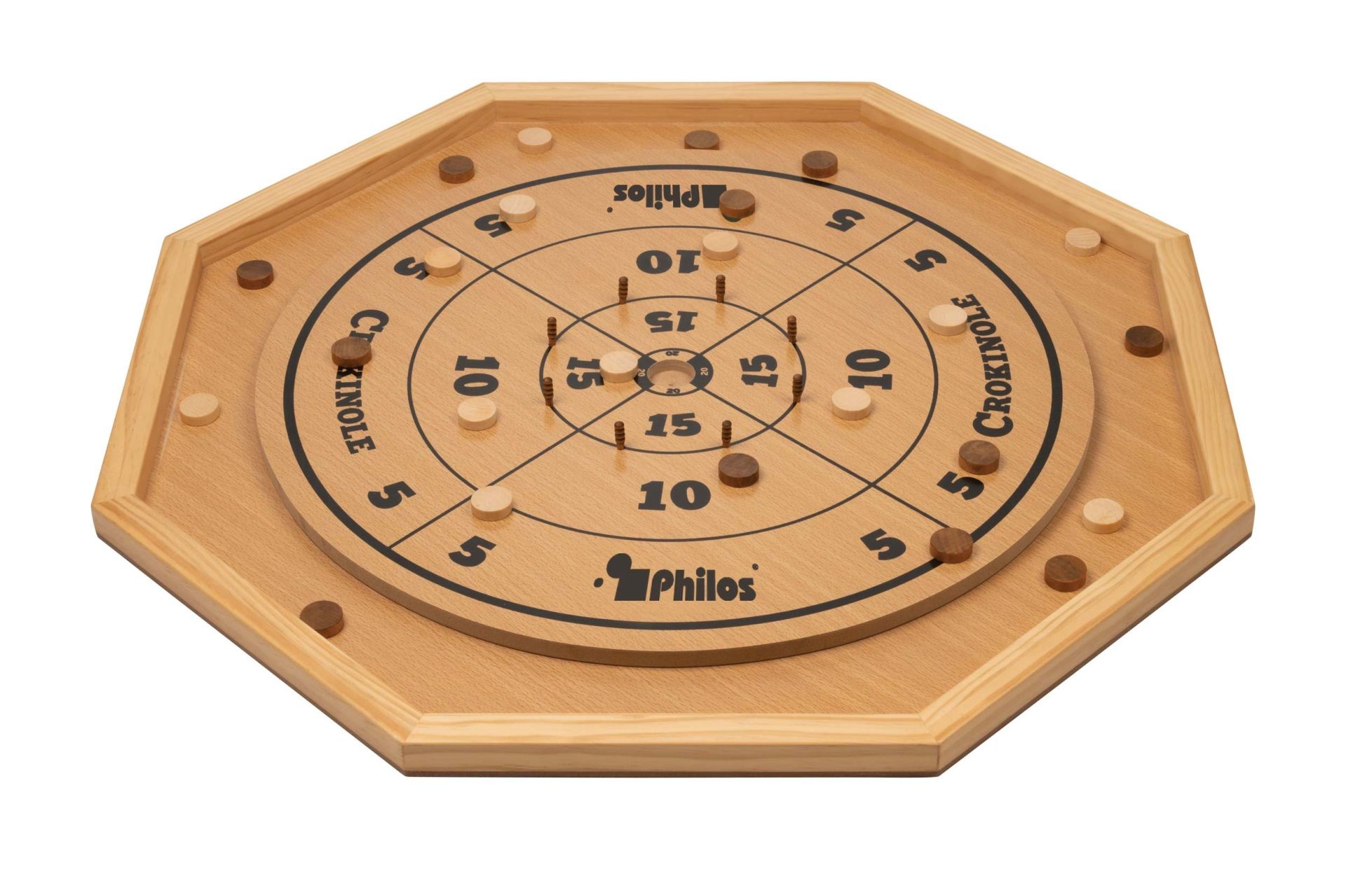 Cover: 4014156033207 | Philos 3320 - Crokinole 5 in 1, Spielbrett mit...