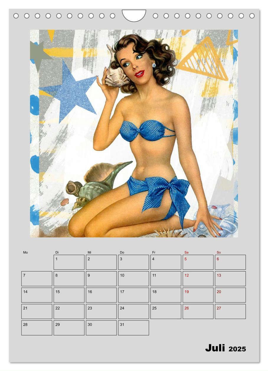 Bild: 9783435910236 | Retro Kult Pin-up-Girls (Wandkalender 2025 DIN A4 hoch), CALVENDO...