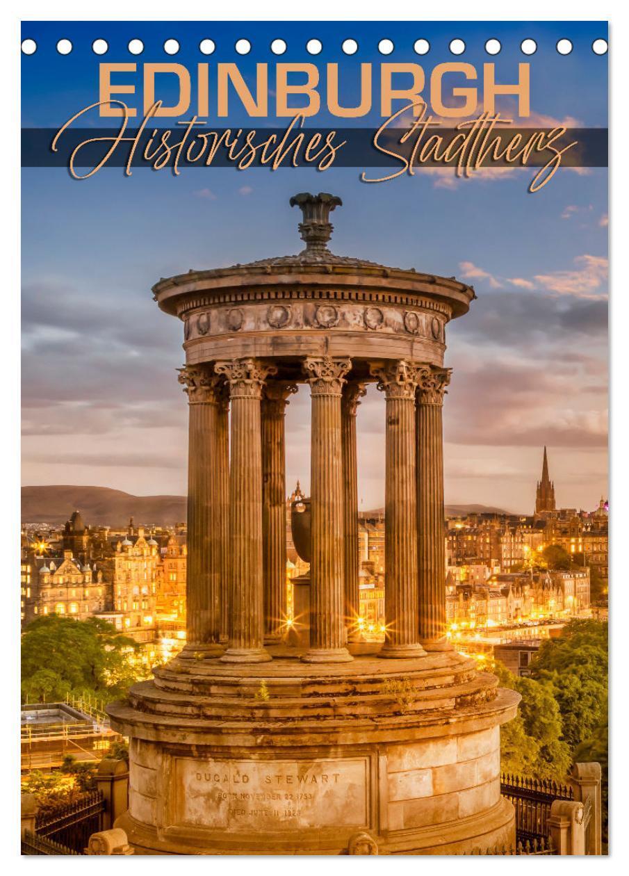 Cover: 9783435899890 | EDINBURGH Historisches Stadtherz (Tischkalender 2025 DIN A5 hoch),...