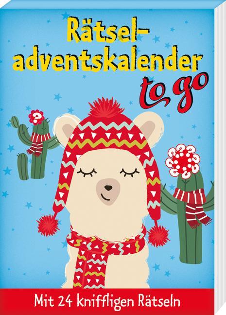 Cover: 9783780613684 | Rätseladventskalender to go 4 | Mit 24 kniffligen Rätseln | Schwarz