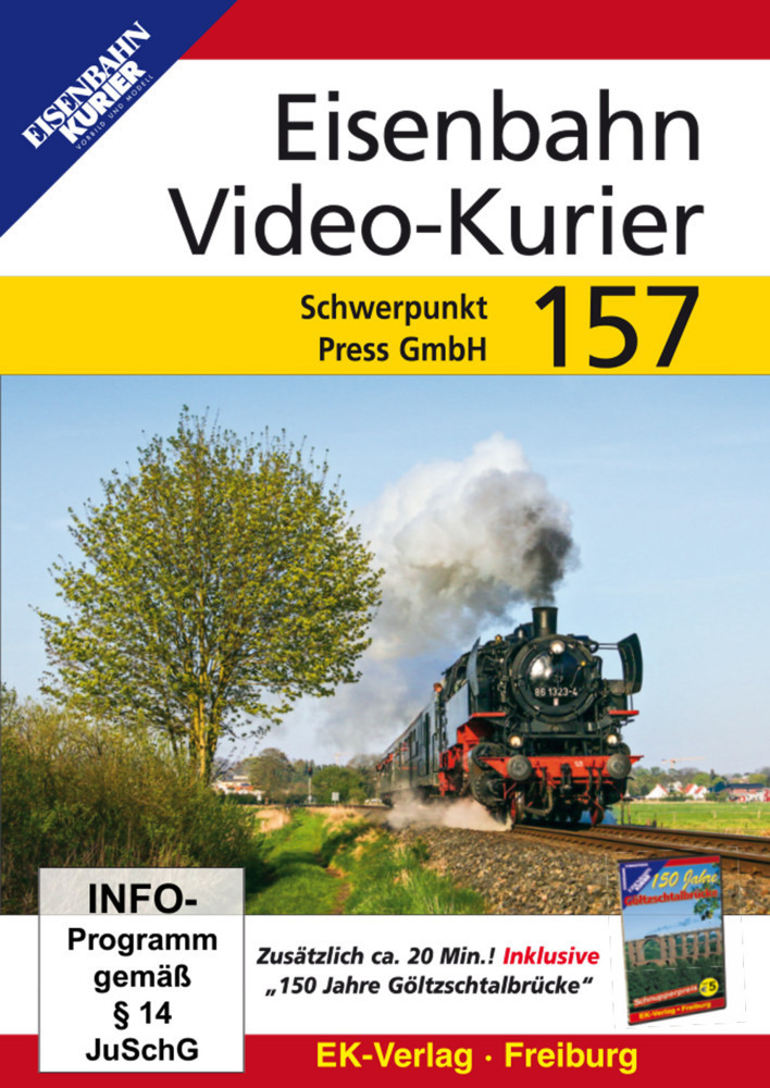 Cover: 4018876085577 | Eisenbahn Video-Kurier 157 | Press GmbH | DVD | 58 Min. | Deutsch