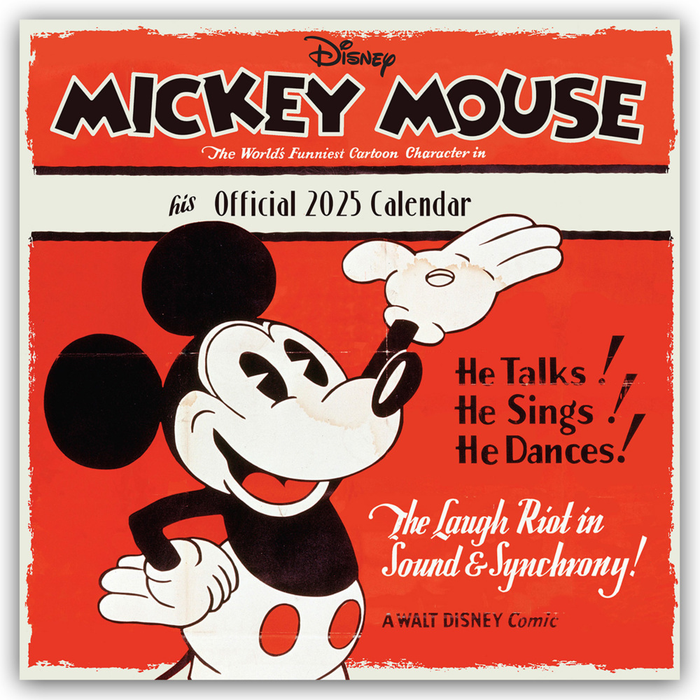 Cover: 9781835270912 | Disney Mickey Mouse 2025 - Wandkalender | Danilo Promotion Ltd | 14 S.