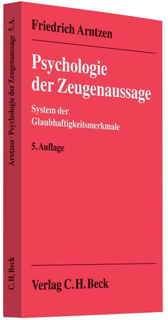 Cover: 9783406612572 | Psychologie der Zeugenaussage | System der Glaubhaftigkeitsmerkmale