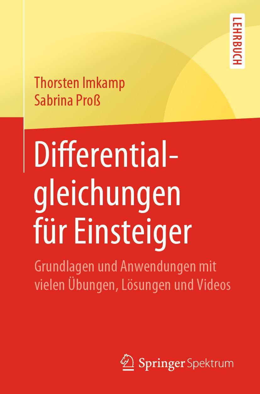 Cover: 9783662598306 | Differentialgleichungen für Einsteiger | Sabrina Proß (u. a.) | Buch