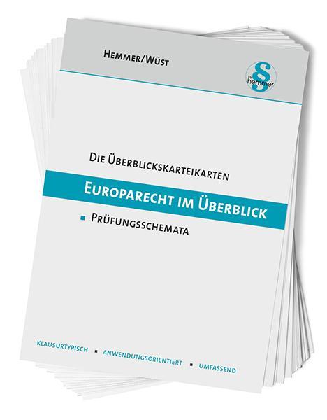 Cover: 9783968380483 | Europarecht im Überblick | Karl E. Hemmer (u. a.) | Stück | 67 Karten