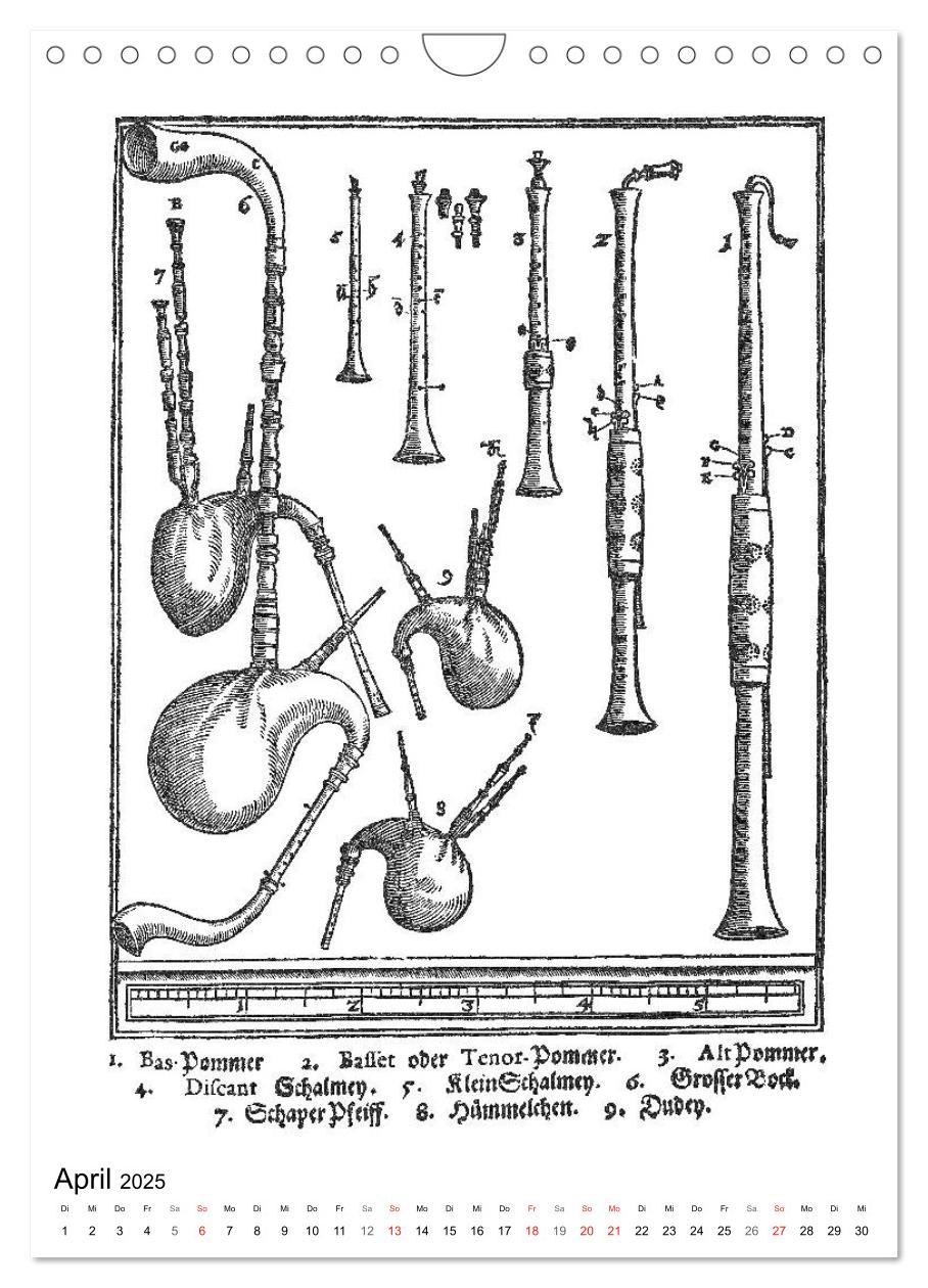 Bild: 9783435967575 | Michael Praetorius Syntagma Musicum (Wandkalender 2025 DIN A4...