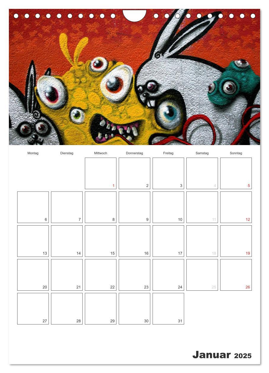 Bild: 9783457065112 | GRAFFITI 2025 / Planer (Wandkalender 2025 DIN A4 hoch), CALVENDO...