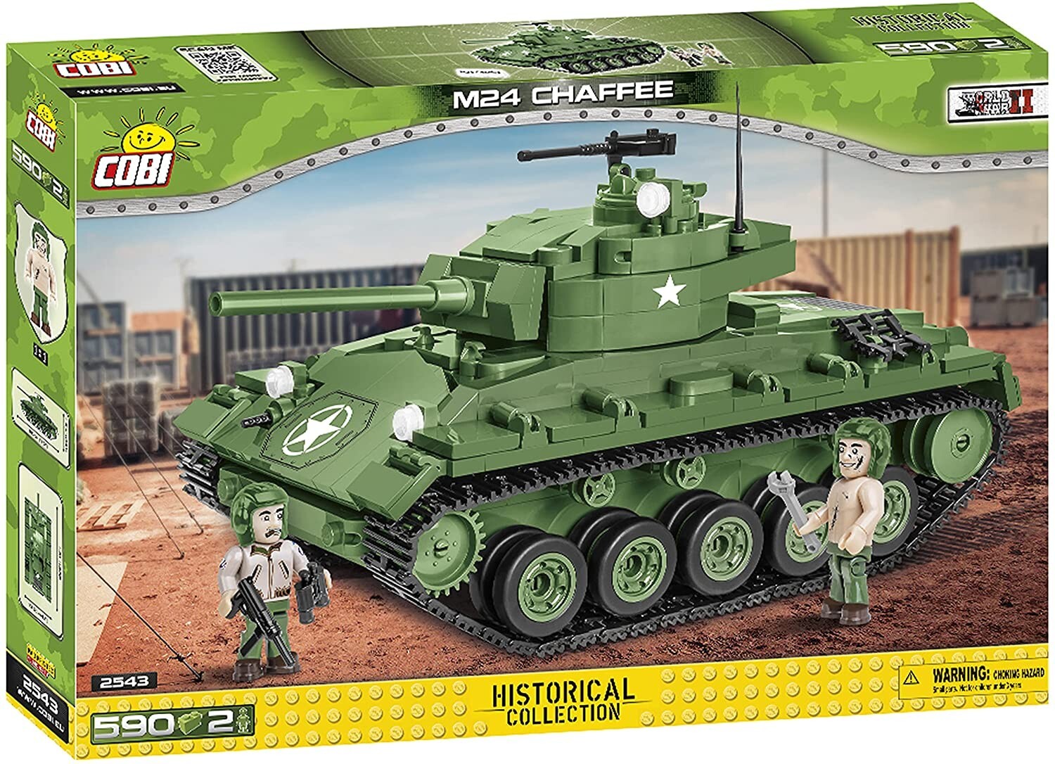 Cover: 5902251025434 | COBI 2543 - Historical Collection, M24 Chaffee, Panzer, Bauset | 2543