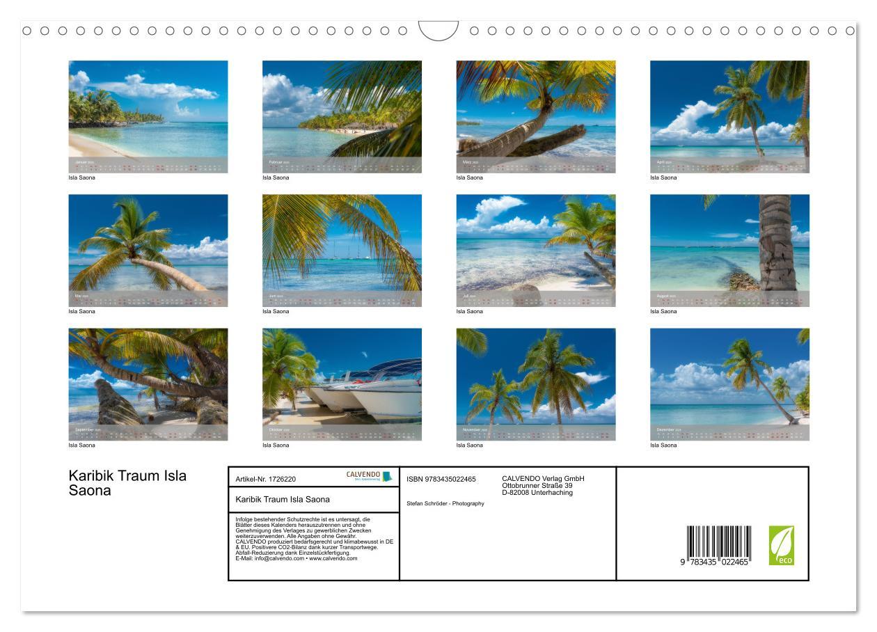 Bild: 9783435022465 | Karibik Traum Isla Saona (Wandkalender 2025 DIN A3 quer), CALVENDO...