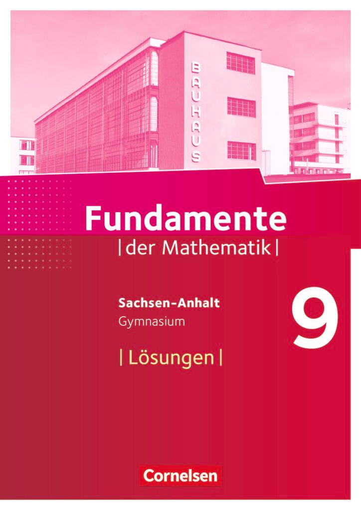 Cover: 9783060094837 | Fundamente der Mathematik 9. Schuljahr - Gymnasium Sachsen-Anhalt -...