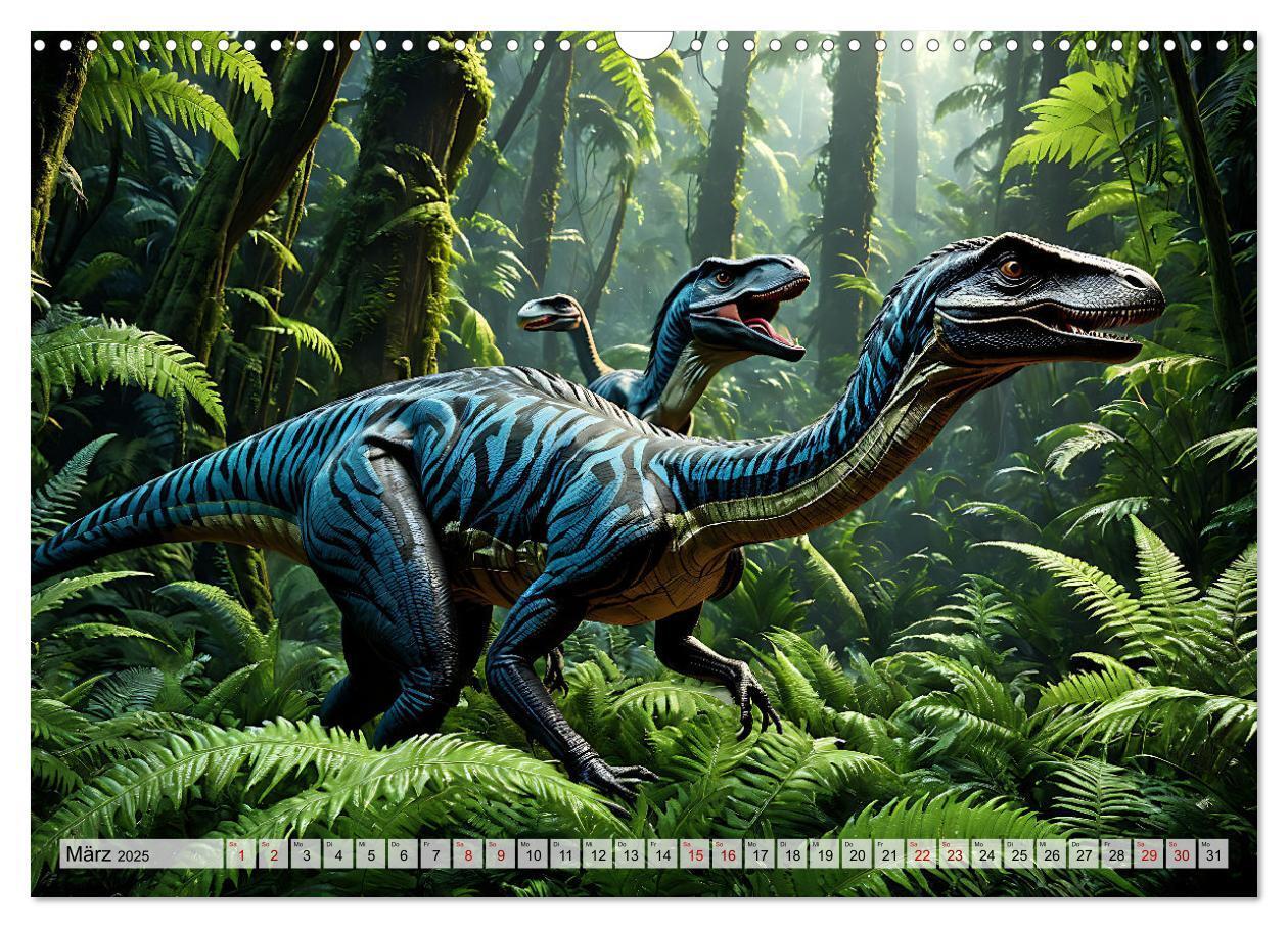 Bild: 9783383798979 | Dinosaurier - die Welt der Urzeitgiganten (Wandkalender 2025 DIN A3...