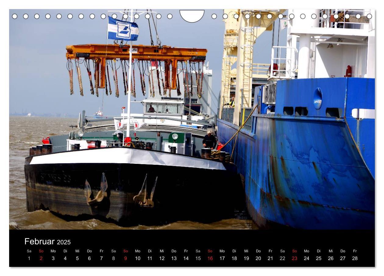 Bild: 9783435738434 | Binnenschiff Ahoi! (Wandkalender 2025 DIN A4 quer), CALVENDO...