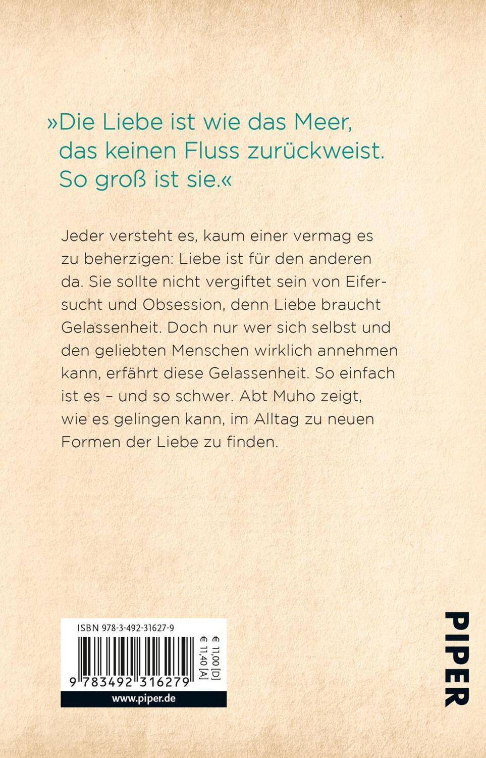 Rückseite: 9783492316279 | Das Meer weist keinen Fluss zurück | Ein Weg zu Liebe und Gelassenheit