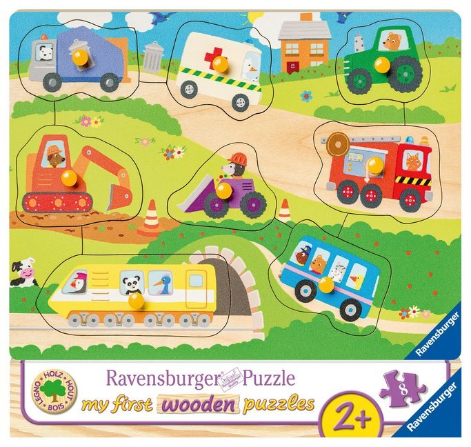 Cover: 4005556036844 | Ravensburger Kinderpuzzle - 03684 Lieblingsfahrzeuge - my first...