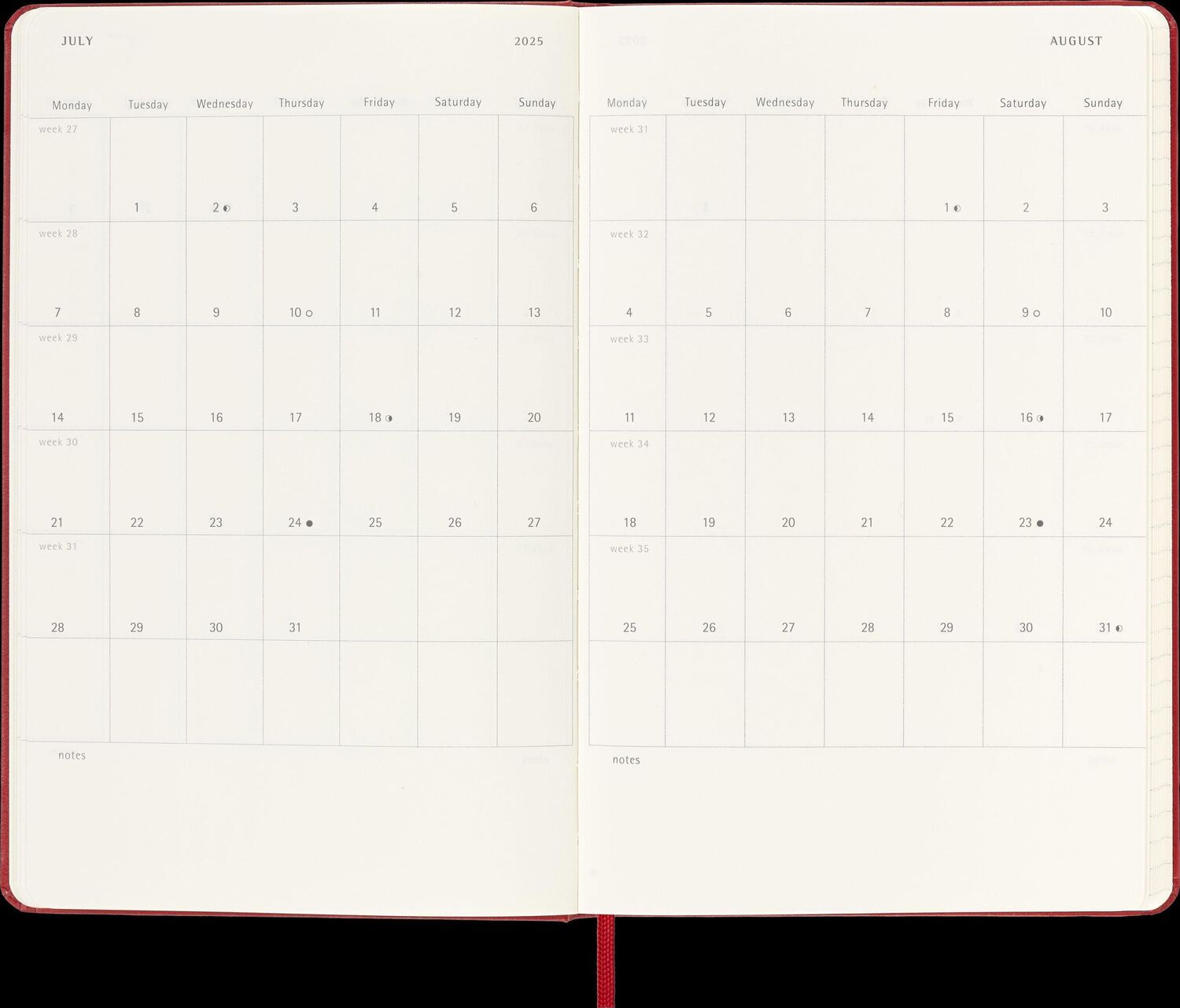 Bild: 8056999270148 | Moleskine 12 Monate Tageskalender 2025, Large/A5, 1 Tag = 1 Seite,...