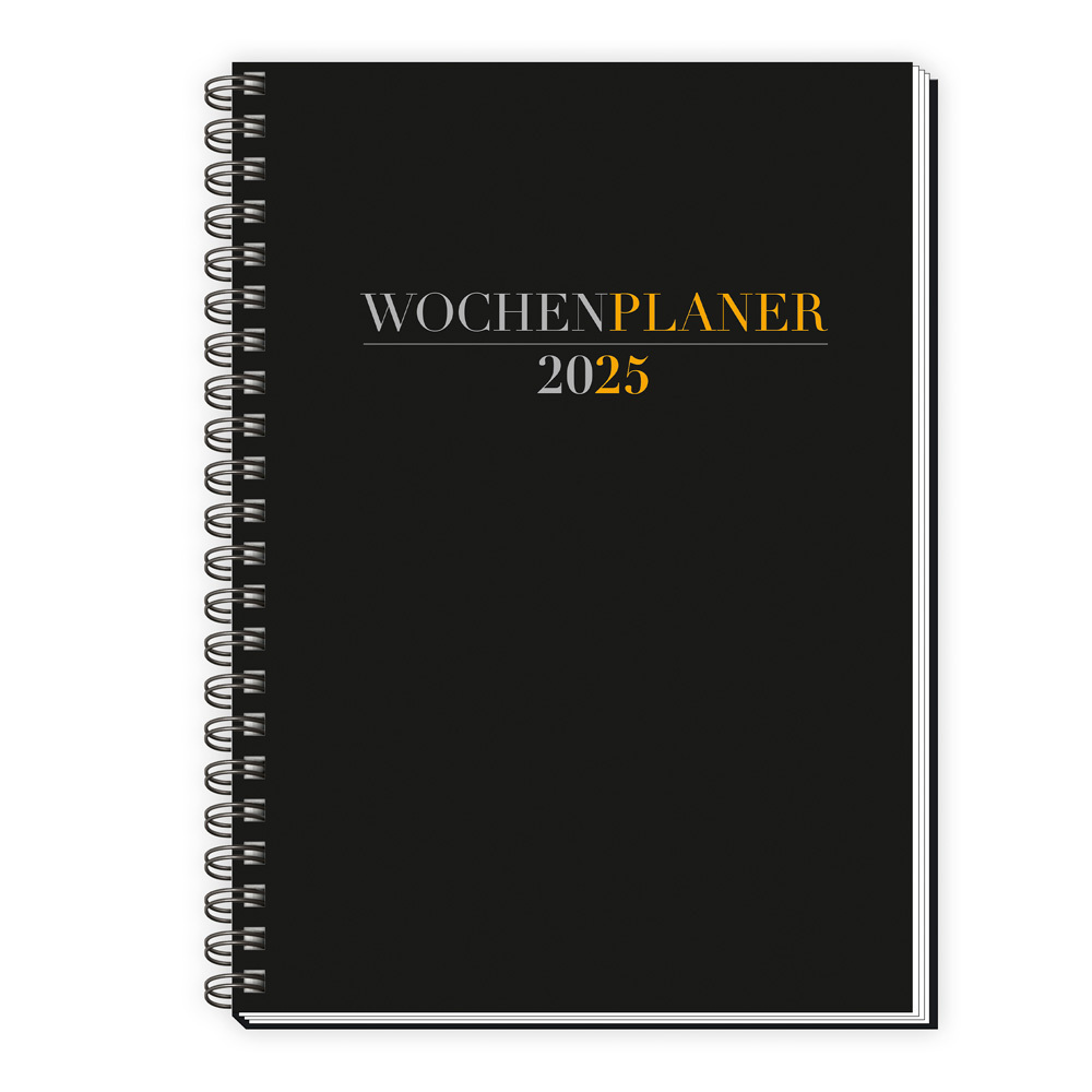 Cover: 4251901507051 | Trötsch Wochenplaner A5 mit Wire-O Schwarz 2025 | Taschenkalender | KG