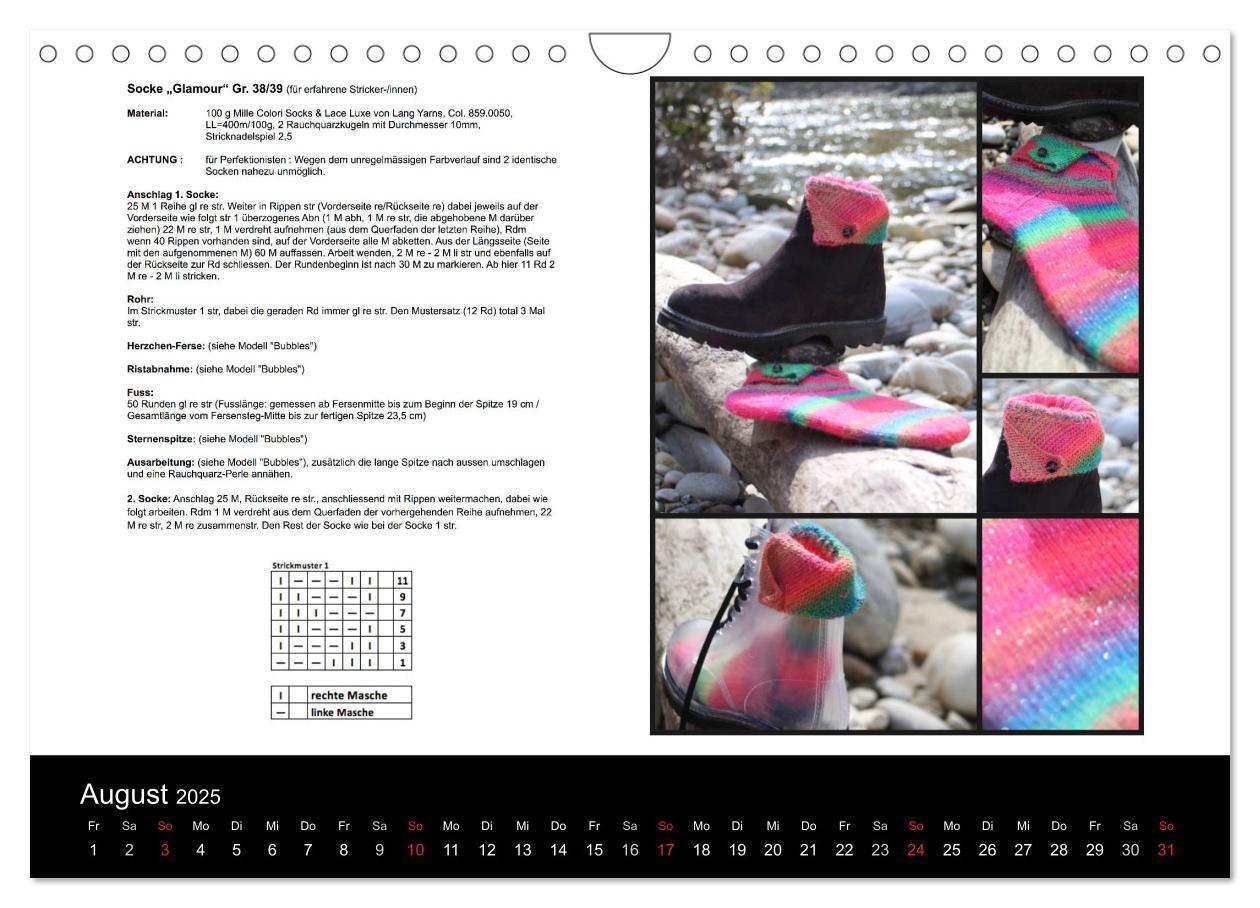 Bild: 9783435660209 | Sockenkalender Bootsocks 2025 (Wandkalender 2025 DIN A4 quer),...