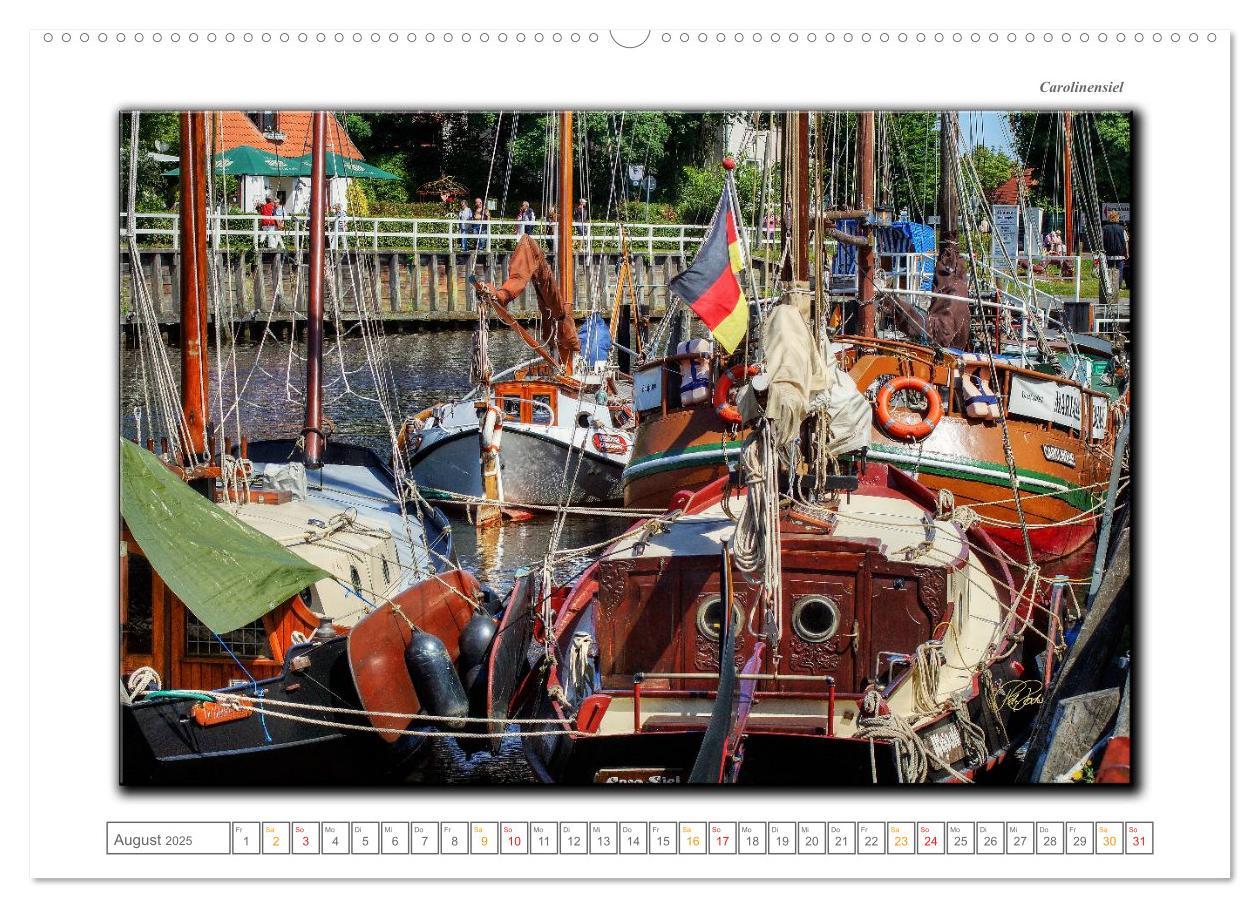 Bild: 9783435703937 | Ostfriesland - die bezaubernden alten Häfen (Wandkalender 2025 DIN...