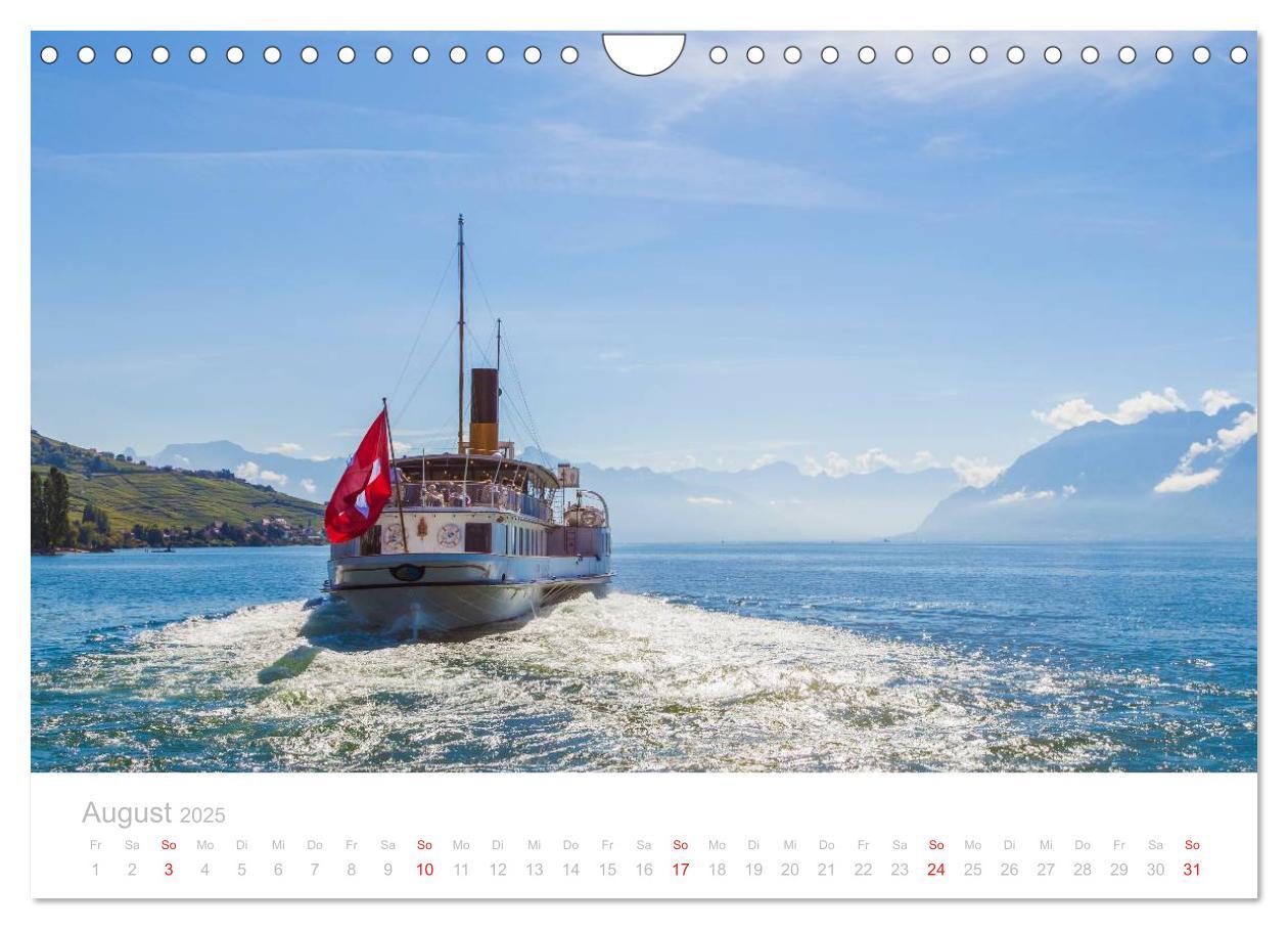 Bild: 9783435642748 | GENFER SEE Das Schweizer Ufer (Wandkalender 2025 DIN A4 quer),...