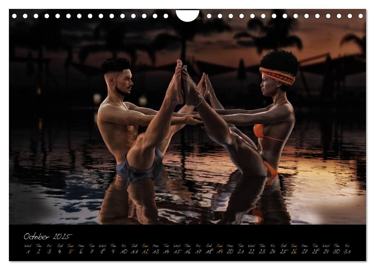 Bild: 9781325943494 | Yoga Couples - Harmony and Passion (Wall Calendar 2025 DIN A4...